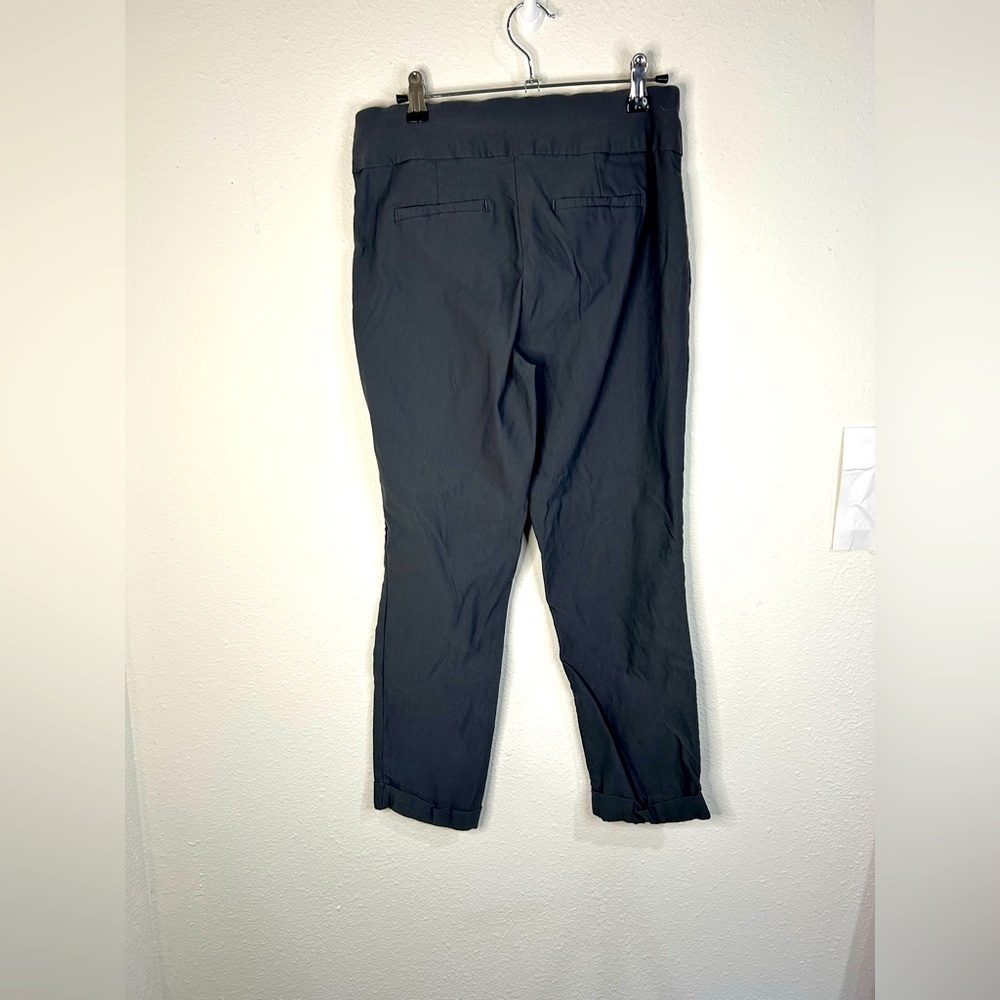 Tribal Women’s Size 10 Gray Cropped Ankle Pants Pull-On Stretch Travel Comfort - Picture 6 of 8